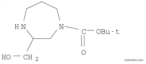 Molecular Structure of 1179360-20-3 (tert-butyl 3-(hydroxymethyl)-1,4-diazepane-1-carboxylate)